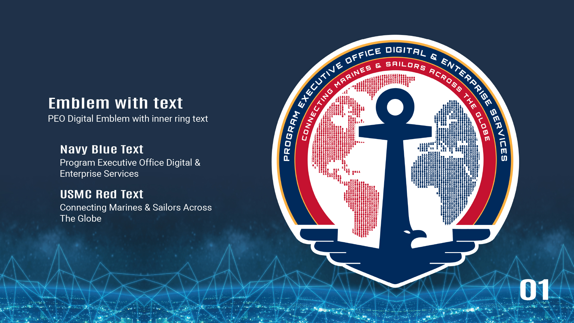 PEO Digital Logo Branding Guide Emblem Page