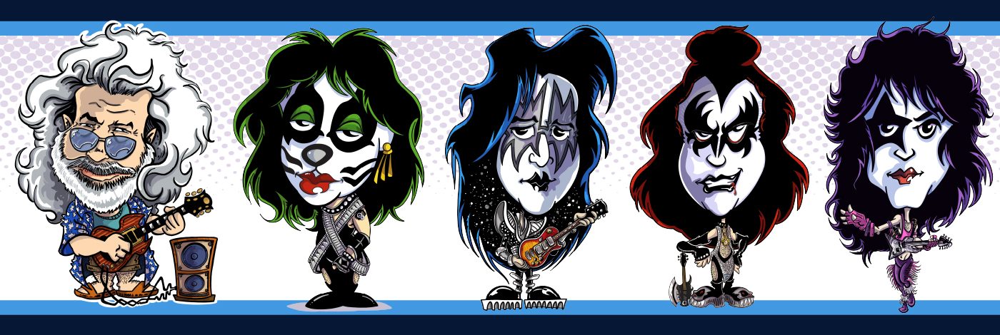 Rock n Roll Caricatures