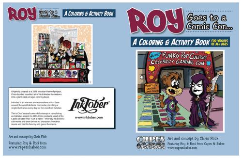 Roy goes to a Comic Con coloring book